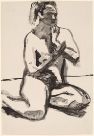 Untitled [seated female nude with hand to chin]-ZYGR122378