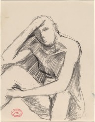Untitled [seated nude with her hand on her forehead]-ZYGR122065