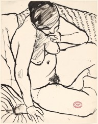 Untitled [seated female nude in thought]-ZYGR112518