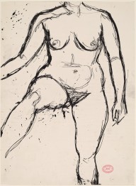 Untitled [neck-to-shin view of nude with her right leg lifted]-ZYGR122427