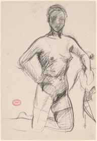 Untitled [kneeling female nude with her right hand on her hip]-ZYGR122160