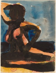 Untitled [female nude seated on the floor with left arm raised]-ZYGR122981