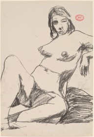 Untitled [seated female nude leaning on a support]-ZYGR122538