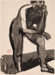 Untitled [standing nude leaning forward on her left leg]-ZYGR122072