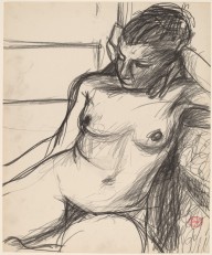 Untitled [seated nude with her left arm on the seat back]-ZYGR112500