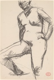 Untitled [standing female nude with right leg on platform]-ZYGR122814