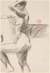 Untitled [side view of a nude raising her left arm and leg]-ZYGR122493