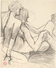 Untitled [looking over the shoulder of two female nudes] [recto]-ZYGR122932