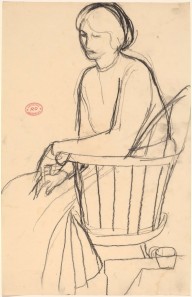 Untitled [woman in a dress seated in a Windsor chair]-ZYGR122680