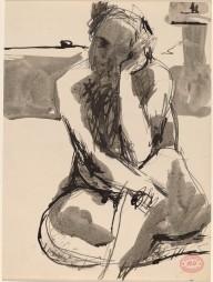 Untitled [nude seated on studio floor]-ZYGR122115