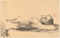 Untitled [female nude lying on her back with arms behind head]-ZYGR122393