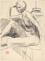 Untitled [seated female model with right arm on knee]-ZYGR122164