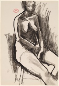 Untitled [seated female nude with arms in lap]-ZYGR122583
