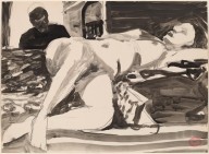 Untitled [reclining female nude with figure in doorway]-ZYGR112519