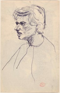 Untitled [woman facing left] [verso]-ZYGR112459