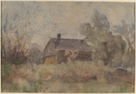 House Set in Wooded Landscape [verso]-ZYGR67934