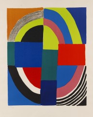Sonia Delaunay-Terk-Abstrakte Komposition. Wohl 1950s.