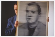 Guido Mangold-Hans-J�rgen M�ller, mit seinem Portrait von Gerhard Richter. 1967.