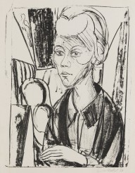 Erich Heckel-Frauenbildnis (Sidi Heckel). 1920.