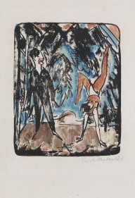Erich Heckel-Handstand. 1921.