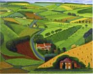 THE ROAD ACROSS THE WOLDS David Hockney, 1997 Oil on canvas 121.9 x 152.4 cm