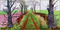 A CLOSER WINTER TUNNEL David Hockney, February–March, 2006 Oil on six canvases 182.9 x 365.8 cm