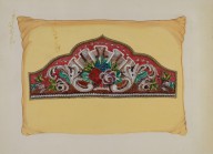 Embroidery on Pillow-ZYGR12269