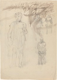 Sheet of Studies, including Warrior with Child [recto and verso]-ZYGR58262