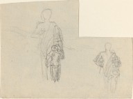 Two Studies of Standing Figure and Child-ZYGR59350