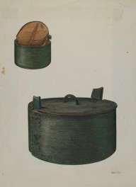Pa. German Bride's Hat Box-ZYGR15955