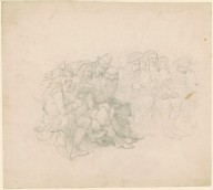 Seated Men in Seventeenth-Century Costumes [recto]-ZYGR184827