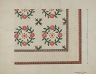 Quilted Applique Coverlet-ZYGR27162