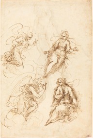 Studies for an Annunciation [recto]-ZYGR69993