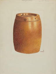 Stone Fruit Jar with Star-ZYGR19326