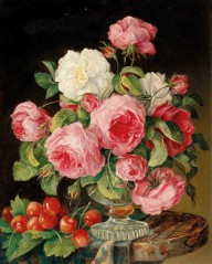 Ölgemälde und Aquarelle des 19. Jahrhunderts - Österreichischer Blumenmaler 19. Jahrhundert-65227_4