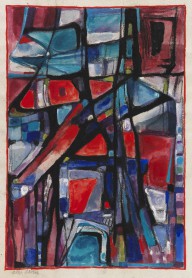 Albert Birkle-Abstrakte Komposition. Um 1960.