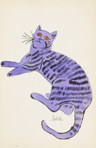 Andy Warhol-25 Cats name[d] Sam and one Blue Pussy. 1954.