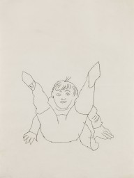 Andy Warhol-Boy Full Figure. Um 1948-50.