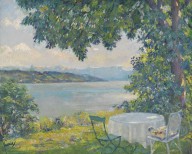 Edward Cucuel-Blick auf den Starnberger See. Um 192030.