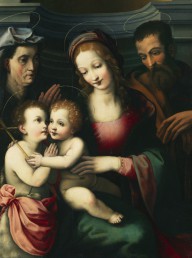 Sodoma (Giov. Antonio Bazzi)-Schule - Heilige Familie mit Johannesknaben. 1st half of 16th century.