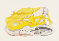 Tom Wesselmann-Study for sneakers and yellow bra. 1981.