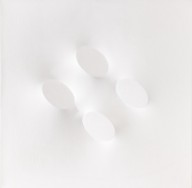 Turi Simeti-Ohne Titel (Quattro ovali bianchi). Wohl 1994.