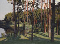 Walter Leistikow-M�rkische Landschaft. Um 1900.
