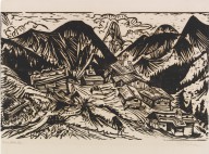 Ernst Ludwig Kirchner-Stafelalp mit Tinzenhorn. 1917.