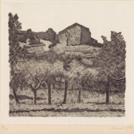 Giorgio Morandi-Paessaggio di Grizzana, le Lame. 1931.