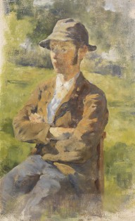 S�ddeutsch-Portr�t eines jungen Bauern. 1890.