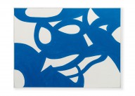 Carla Accardi, Onde blu, 2008, vinyl on canvas, 120×160 cm