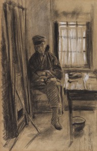 Max Liebermann-Alter Lotse.  Ca. 1890.