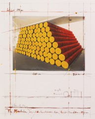 Christo-Mastaba, Projekt f�r den K�lnischen Kunstverein. 1986.