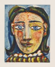 Pablo Picasso-T�te de femme No 1. Portrait de Dora Maar. 1939.